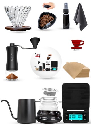 V60 drip coffee maker set black Suitable It consists of a scale barista's kit glass server drip jug coffee filter coffee grinder drip funnel - pzsku/Z4BA5A81CDCAB22562B72Z/45/_/1740396846/963c9db1-3b6e-48b9-b3ae-e4c4a90ef3ef