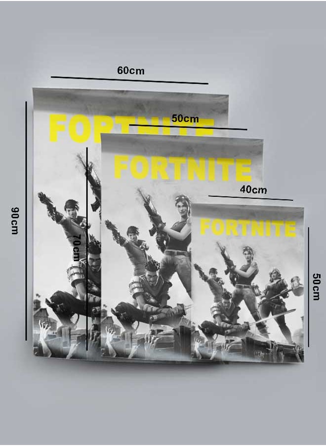 LOWHA Poster Painting Art With Four Separate Pieces Of Double-Sided Stickers Fortnite For Home Bedroom Living Room And Office Decor  - Image 4