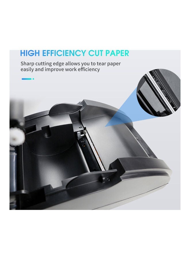 NIBEMINENT 58mm Thermal USB BT Mini Portable Label Printer Supermarket Receipt Bill Printing Black - Image 4