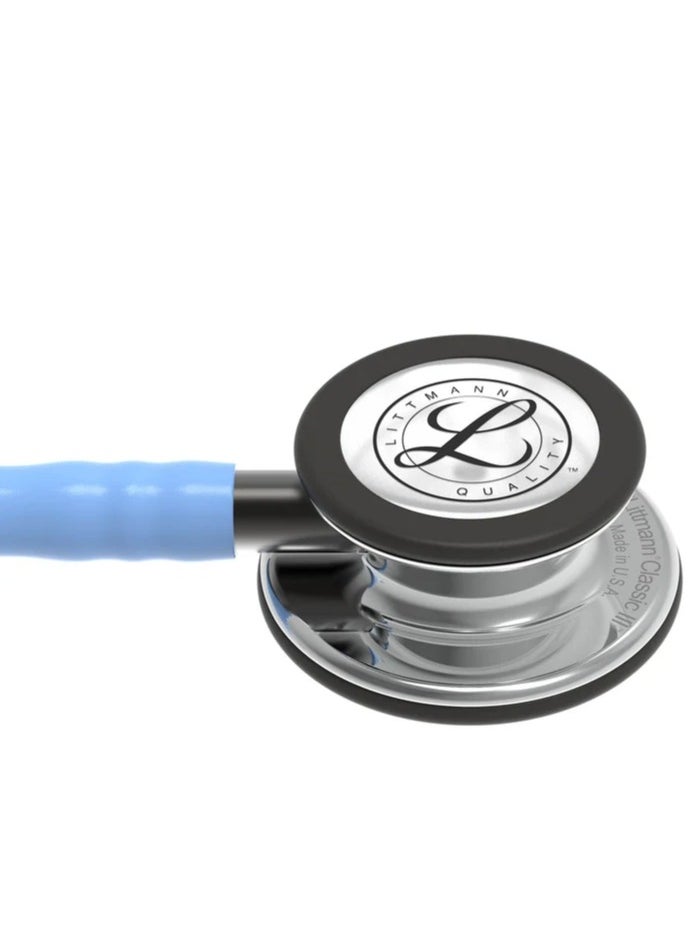 Littmann Littmann Classic III Monitoring Stethoscope: Mirror & Ceil Blue - Smoke Stem 5959  - Image 4