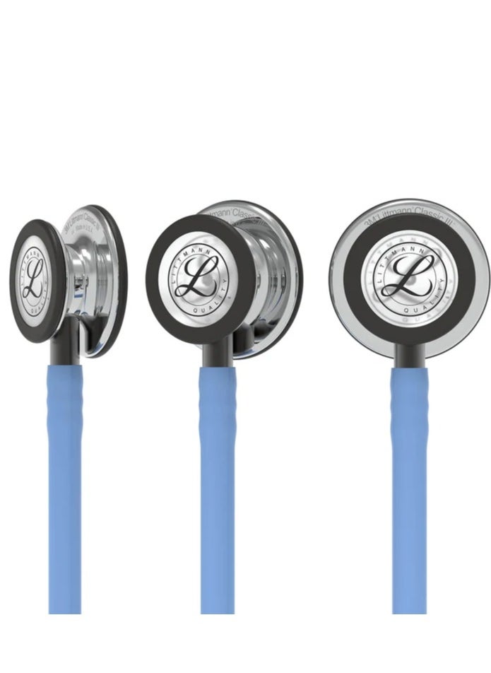 Littmann Littmann Classic III Monitoring Stethoscope: Mirror & Ceil Blue - Smoke Stem 5959  - Image 5