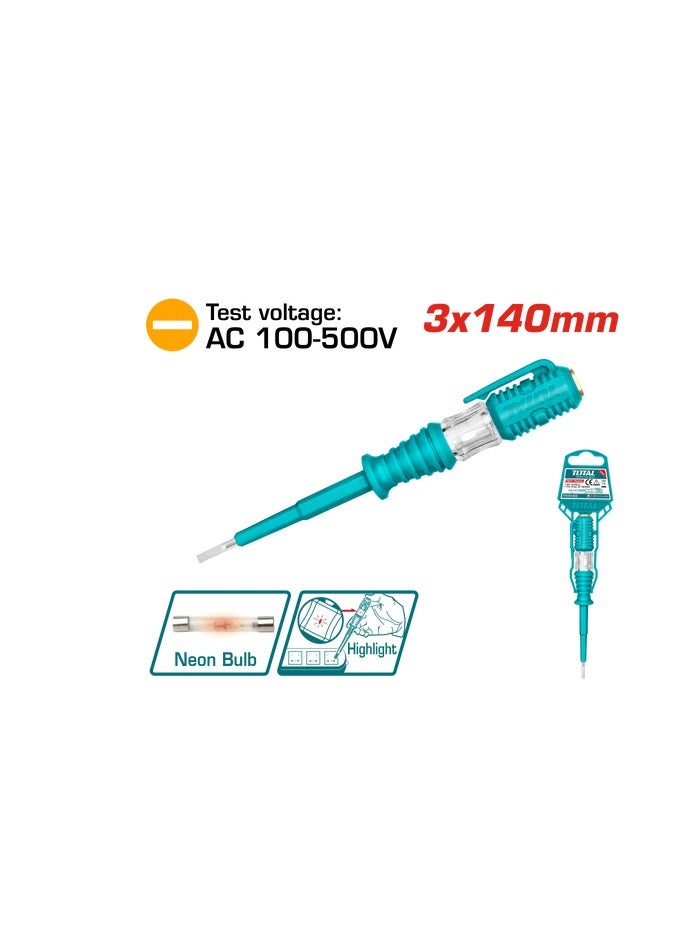 TOTAL TOOLS Test pencil 3 x 140mm / AC 100 - 500V - THT291408