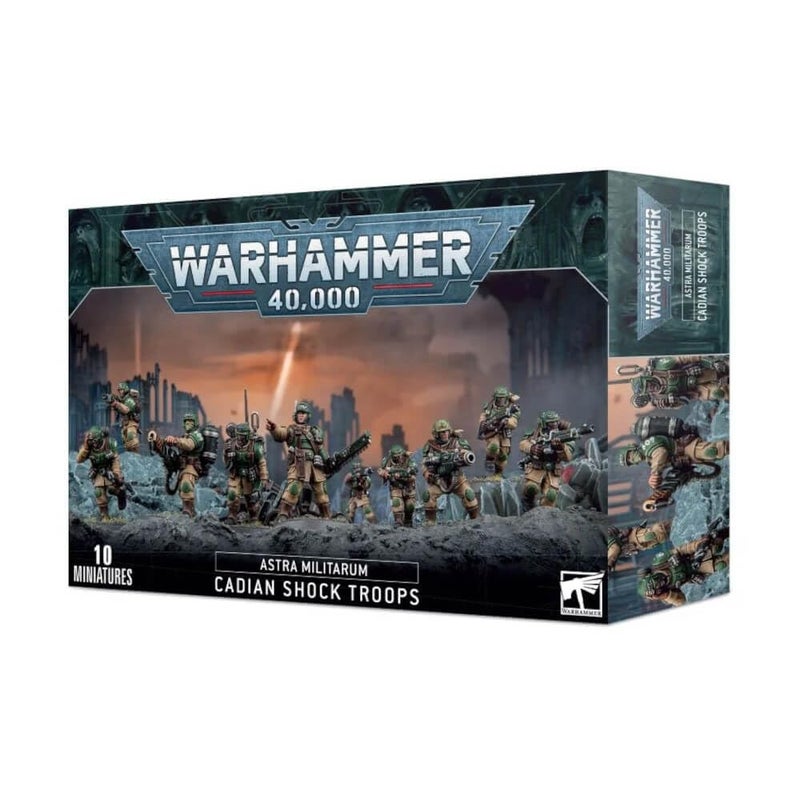 Games Workshop Warhammer 40,000: Astra Militarum - Cadian Shock Troops - Image 1