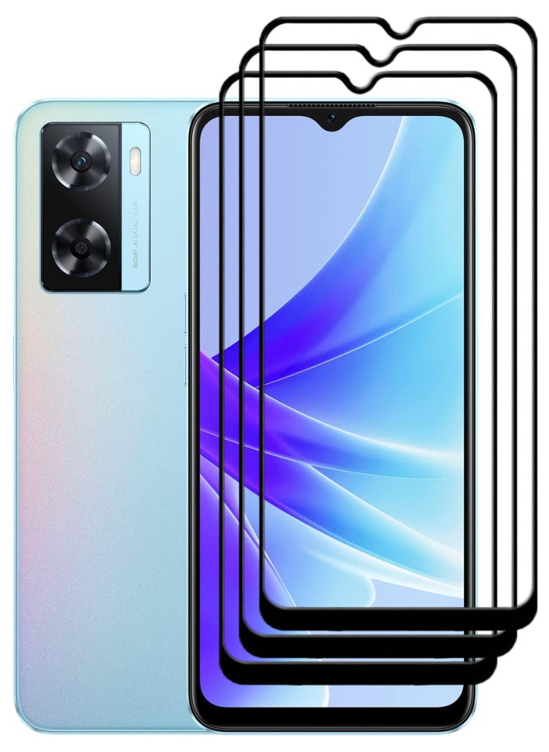 ACLIX 3 Pieces Antistatic ESD Dustproof Premium Quality High Definition Tempered Glass Screen Protector Designed For Oppo A77 4G - Image 1