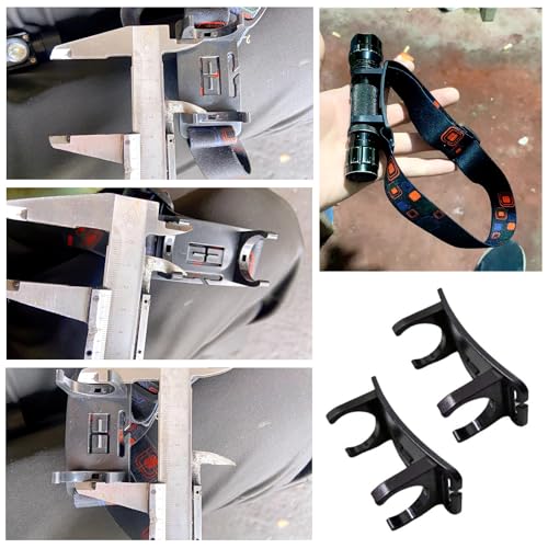 RecDec 3 Pack Headlamp Holder Mounting Bracket Clip Replacement Headband Mount Stand for LED Rechargeable Head Lamp 24mm Cylinder Flashlights Magnetic Base Headlight Flash Light Torch - Image 3