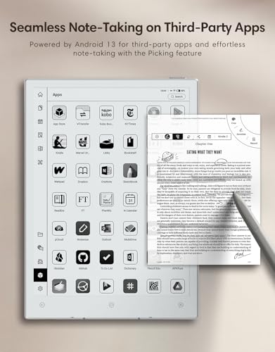 VIWOODS Upgraded Bundle with AiPaper Mini, 8.2’’ AI E Ink Tablet with Adjustable Light, 292PPI Electronic Notebook with Pen, Portable 230g, 128GB Storage Note Taking Device - Image 5