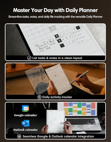 VIWOODS Upgraded Bundle with AiPaper Mini, 8.2’’ AI E Ink Tablet with Adjustable Light, 292PPI Electronic Notebook with Pen, Portable 230g, 128GB Storage Note Taking Device - Image 4