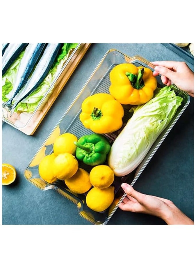 Green Tiger 4 PCS fridge organizers and storage XL & L, storage cabinet, kitchen organizers and storage, Pantry Kitchen, Pantry Organization and Storage Bins, kitchen cabinet organizer, organizer bin, napkin. - Image 4