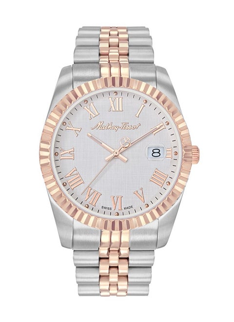Mathy III Roman White Dial Unisex Watch H810BRA