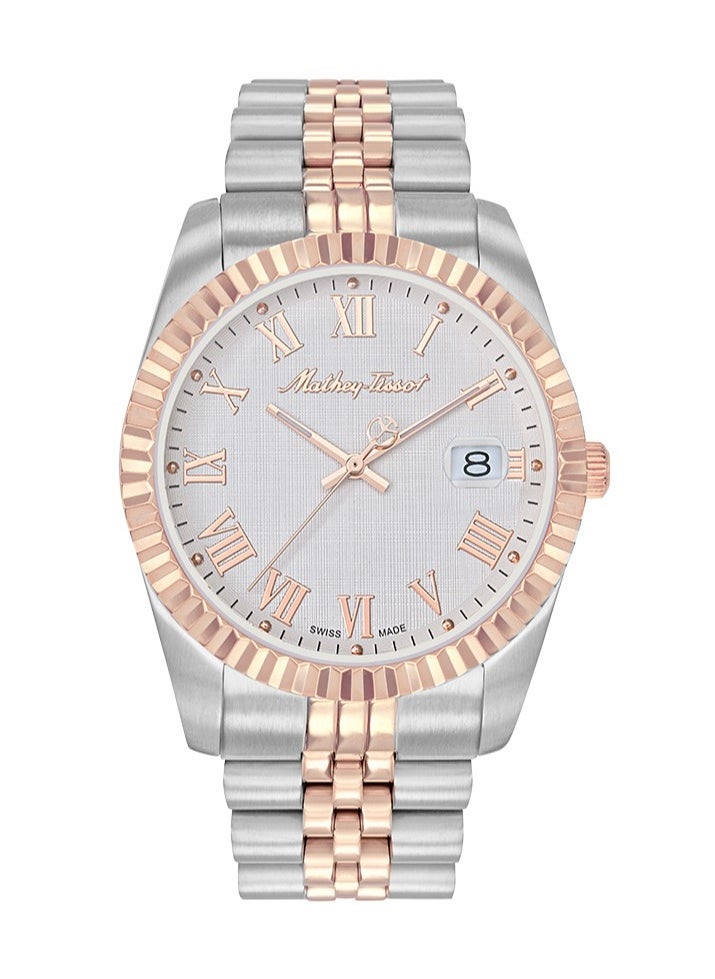 Mathy III Roman White Dial Unisex Watch H810BRA