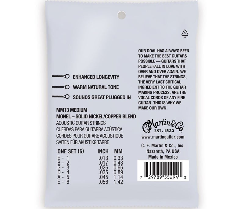 Martin Strings MM13 Retro® Acoustic Guitar Set Medium - 0.13 - 0.56 - Image 2