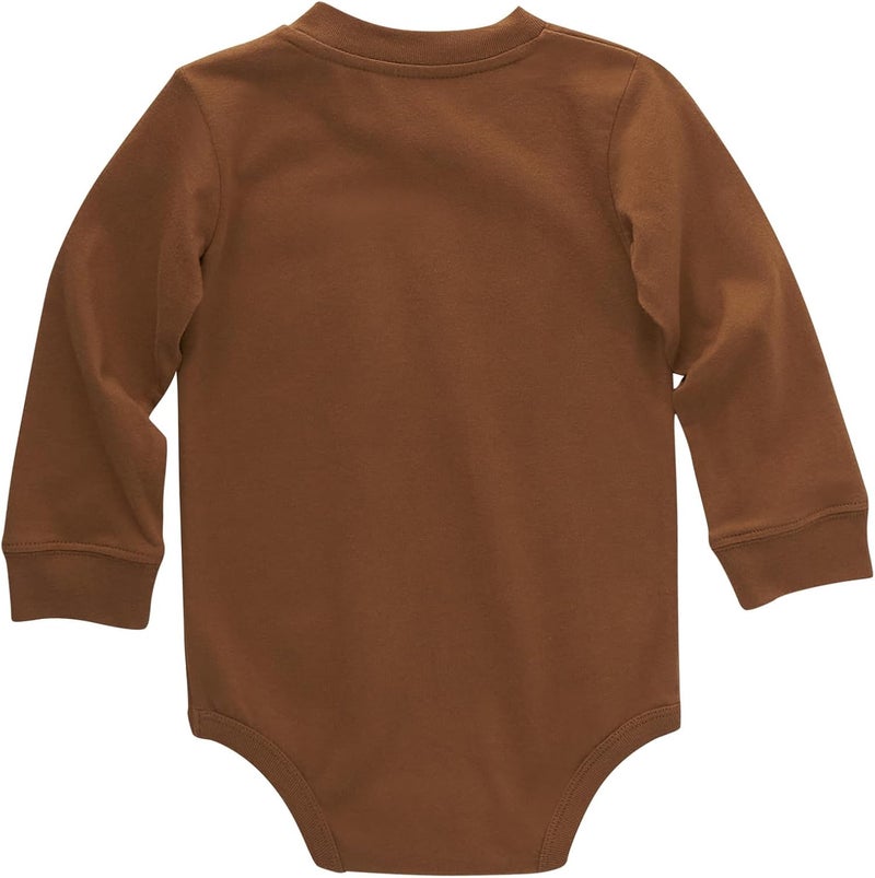Carhartt Unisex Baby Long-sleeve Pocket Bodysuit T-Shirt - Image 2