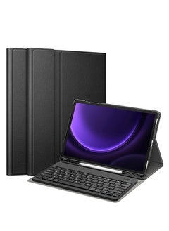 Samsung Galaxy Tab S9 Plus /S9FE Plus 12.4-inch 2023 Keyboard Case (SM-X610X616B) (SM-X810/X816B/X818U) with S Pen Holder Slim Stand Cover Bluetooth Wireless Keyboard