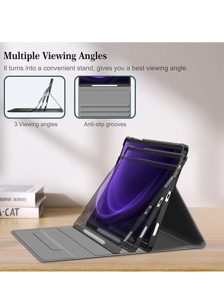 General - Samsung Galaxy Tab S9 Plus /S9FE Plus 12.4-inch 2023 Keyboard Case (SM-X610X616B) (SM-X810/X816B/X818U) with S Pen Holder Slim Stand Cover Bluetooth Wireless Keyboard - Image 1