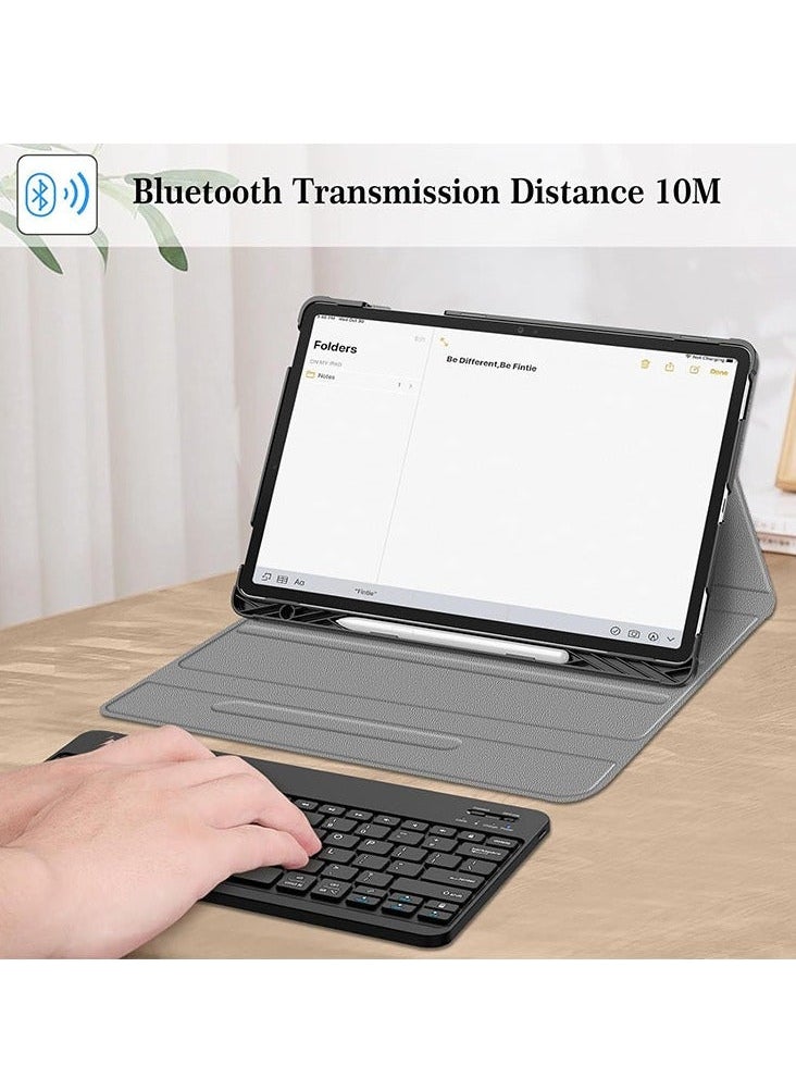 General - Samsung Galaxy Tab S9 Plus /S9FE Plus 12.4-inch 2023 Keyboard Case (SM-X610X616B) (SM-X810/X816B/X818U) with S Pen Holder Slim Stand Cover Bluetooth Wireless Keyboard - Image 1