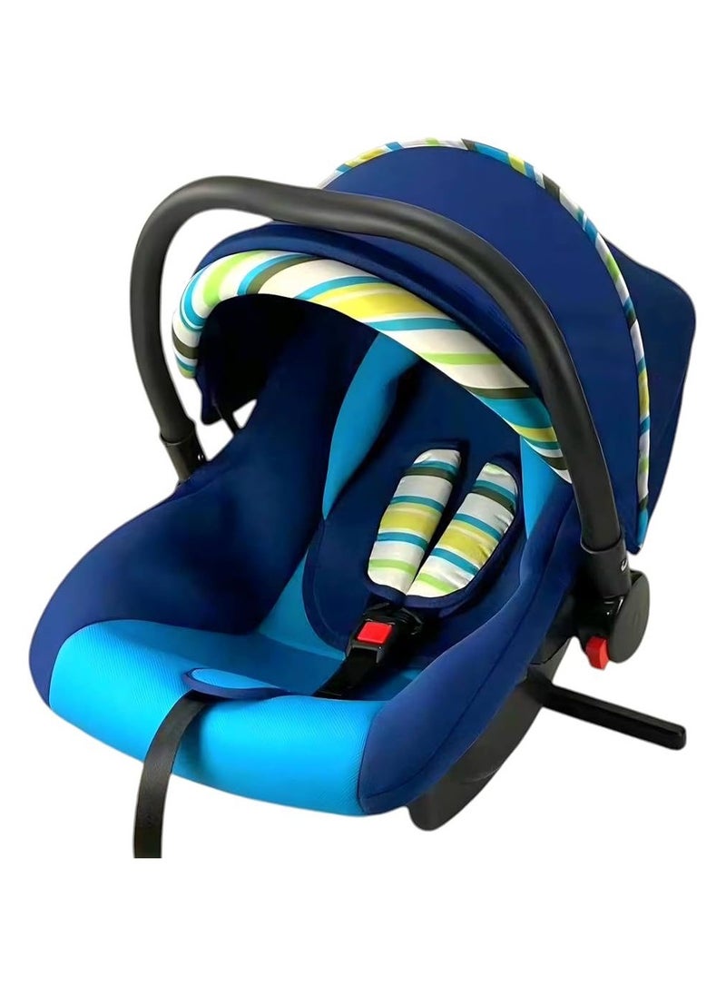 Star Kids - Baby Car Seat And Carrycot With Canopy, Convertible To Car Seat, Rocker, Carrycot And Feeding Chair, 0 - 18 Months, Bright Blue - Image 1
