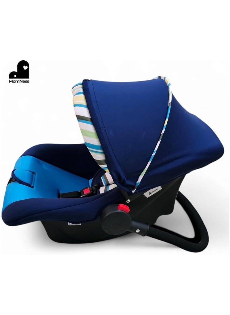 Star Kids - Baby Car Seat And Carrycot With Canopy, Convertible To Car Seat, Rocker, Carrycot And Feeding Chair, 0 - 18 Months, Bright Blue - Image 1