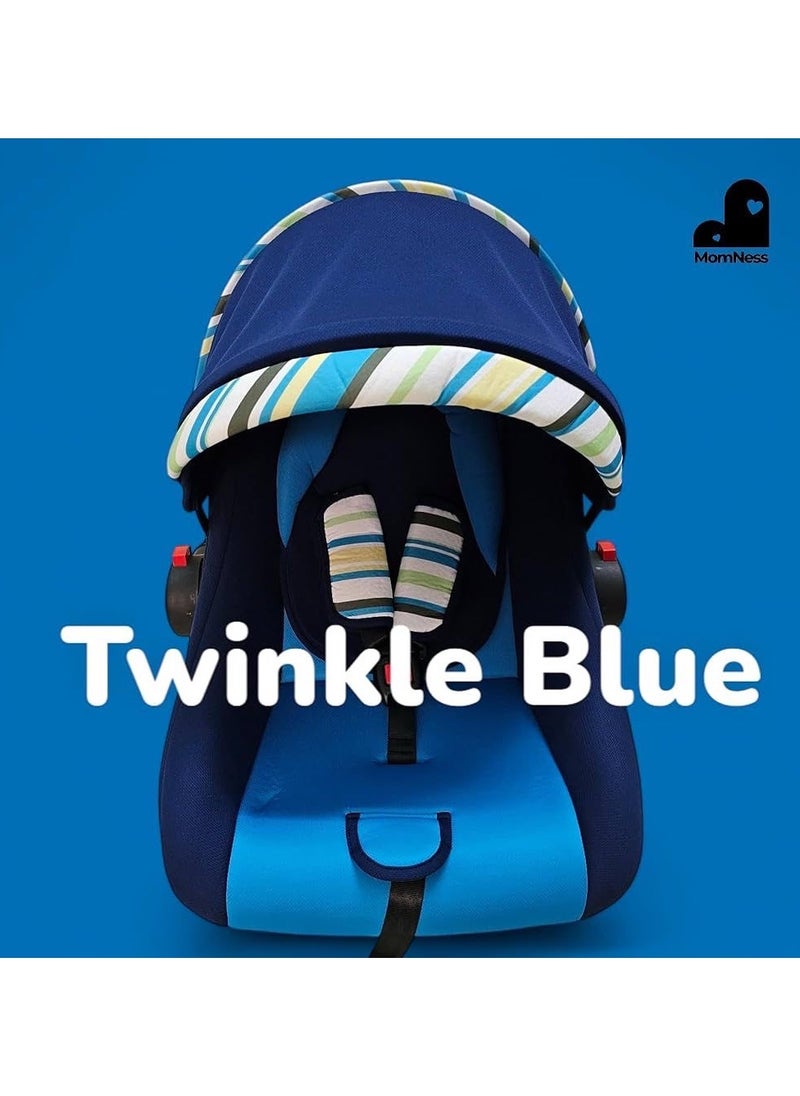 Star Kids - Baby Car Seat And Carrycot With Canopy, Convertible To Car Seat, Rocker, Carrycot And Feeding Chair, 0 - 18 Months, Bright Blue - Image 1