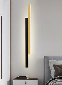 YATAI LIGHTING Wall Light Long Strip Wall Sconce, Iron LED Wall Lantern Indoor Wall Light Home Wall Luminaire Simple Wall Mounted Light Lamp for Living Room Bedroom Home Bedside Decor Lamp (Gold-Black, 80CM)  - Image 5