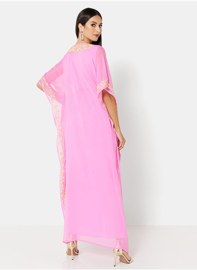 ARABIAN CLOSET EMBROIDERED KAFTAN  - Image 2