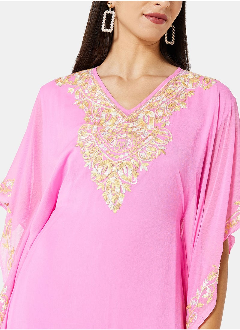 ARABIAN CLOSET EMBROIDERED KAFTAN  - Image 4