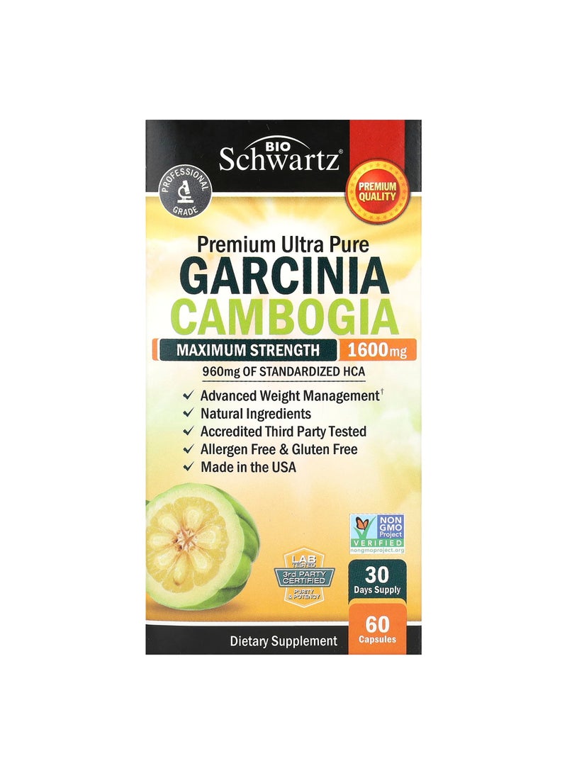 Garcina Cambogia, Maximum Strength, 60 Capsules (800 mg per Capsule)