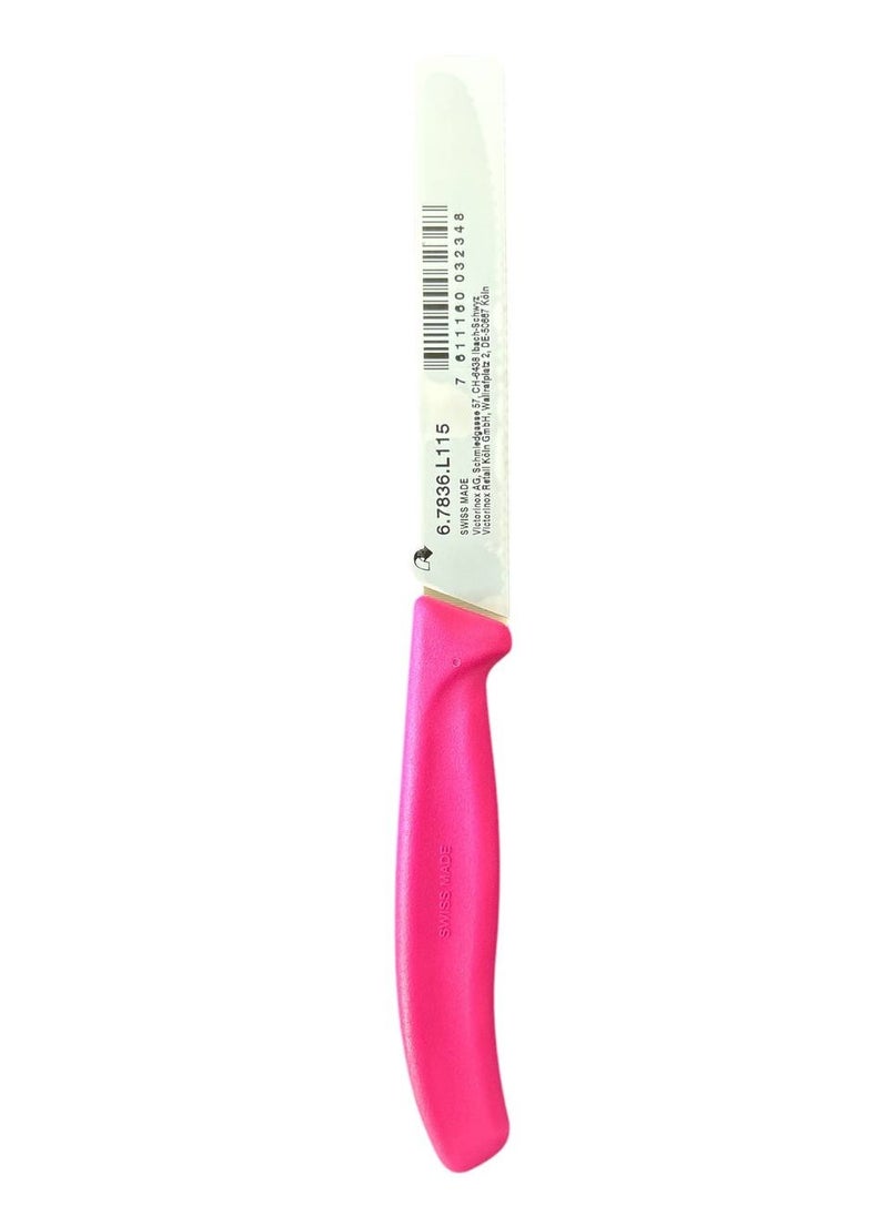 Victorinox - Victorinox Küchenmesser 11cm Swiss Classic (Extra scharfer Wellenschliff, Ergonomischer Griff, Spülmaschinengeeignet) pink - Image 1