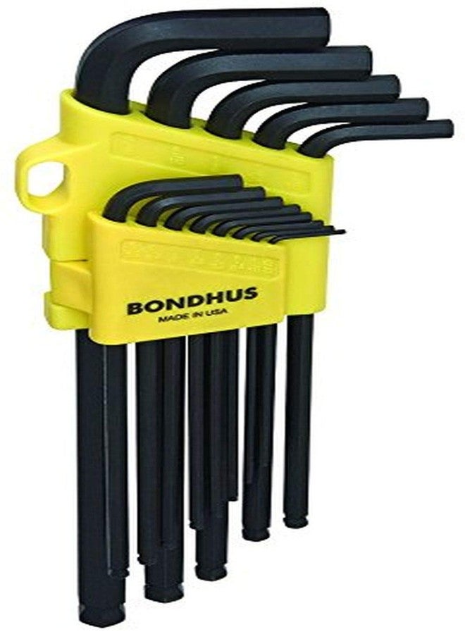 Bondhus 16037 13 PC Ball End Tip Hex Key L-Wrench Set w/ProGuard,Extra Long Arm - Image 1