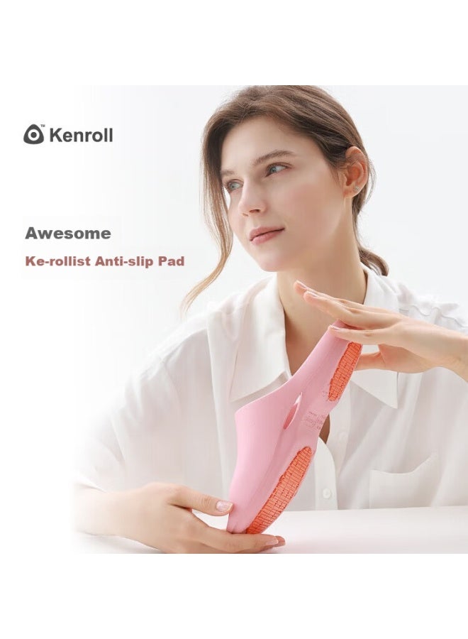 Kenroll Uni Home Bathroom Anti-slip Slippers Comfortable Foot Feeling Resilient Soft Slippers, Lilac Purple, Size 37-38 - Image 2