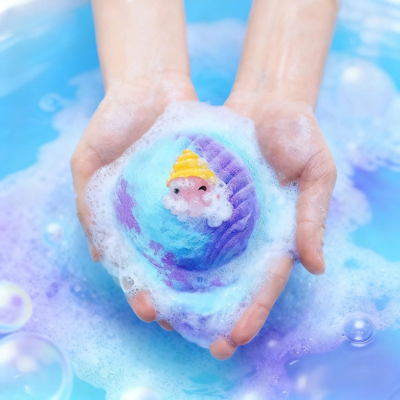 Toylink Ocean Bath Bombs for Kids with Toys Inside, 12 Pack Kids Shell Bath Bombs with Surprise Sea Animal Toys for Boys Girls Handmade Bubble Bath Fizzies Birthday Christmas Gift Set - Image 5
