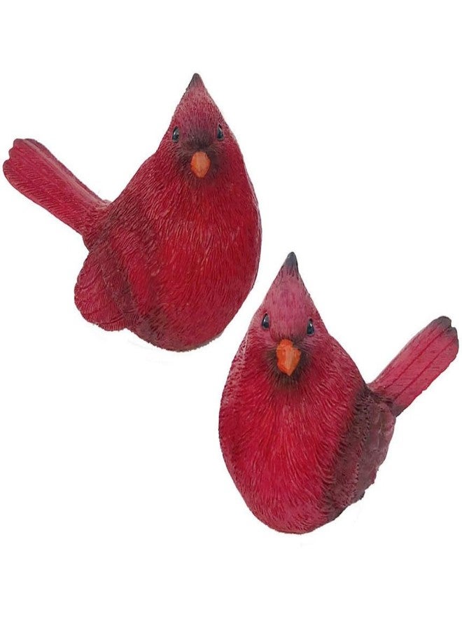 Gishima Cardinal Figurines Red Cardinal Bird Statue Figures for Home Decor and Cardinal Gifts(Set of 2) - Image 1