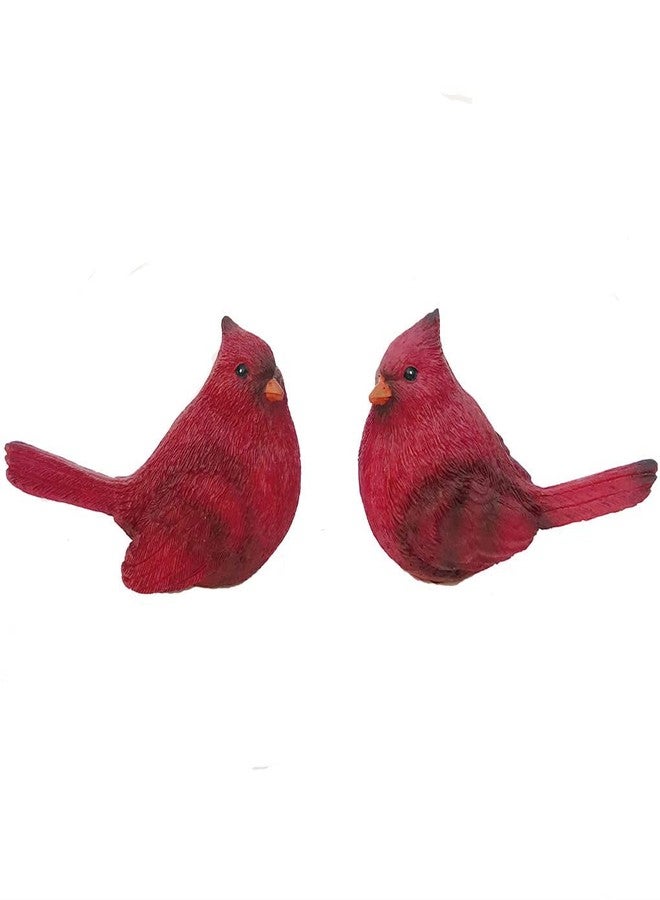 Gishima Cardinal Figurines Red Cardinal Bird Statue Figures for Home Decor and Cardinal Gifts(Set of 2) - Image 4
