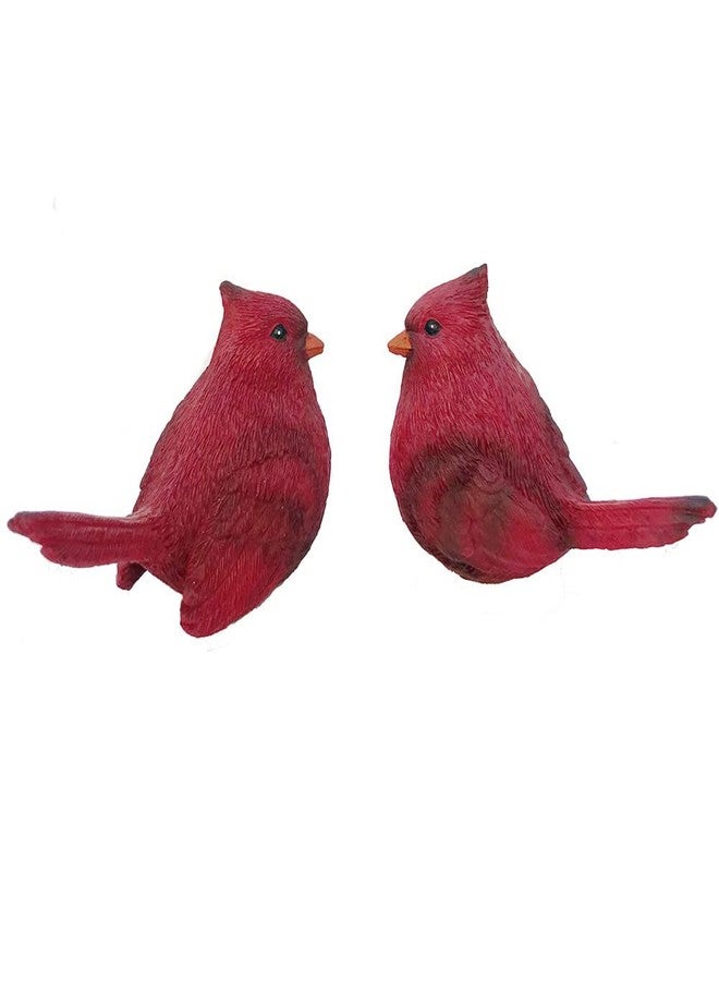 Gishima Cardinal Figurines Red Cardinal Bird Statue Figures for Home Decor and Cardinal Gifts(Set of 2) - Image 5