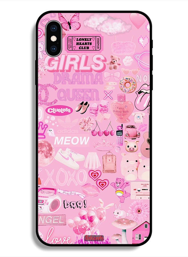 Tolwak Protective Case For Apple iPhone X Girls Drama Queen - Image 1