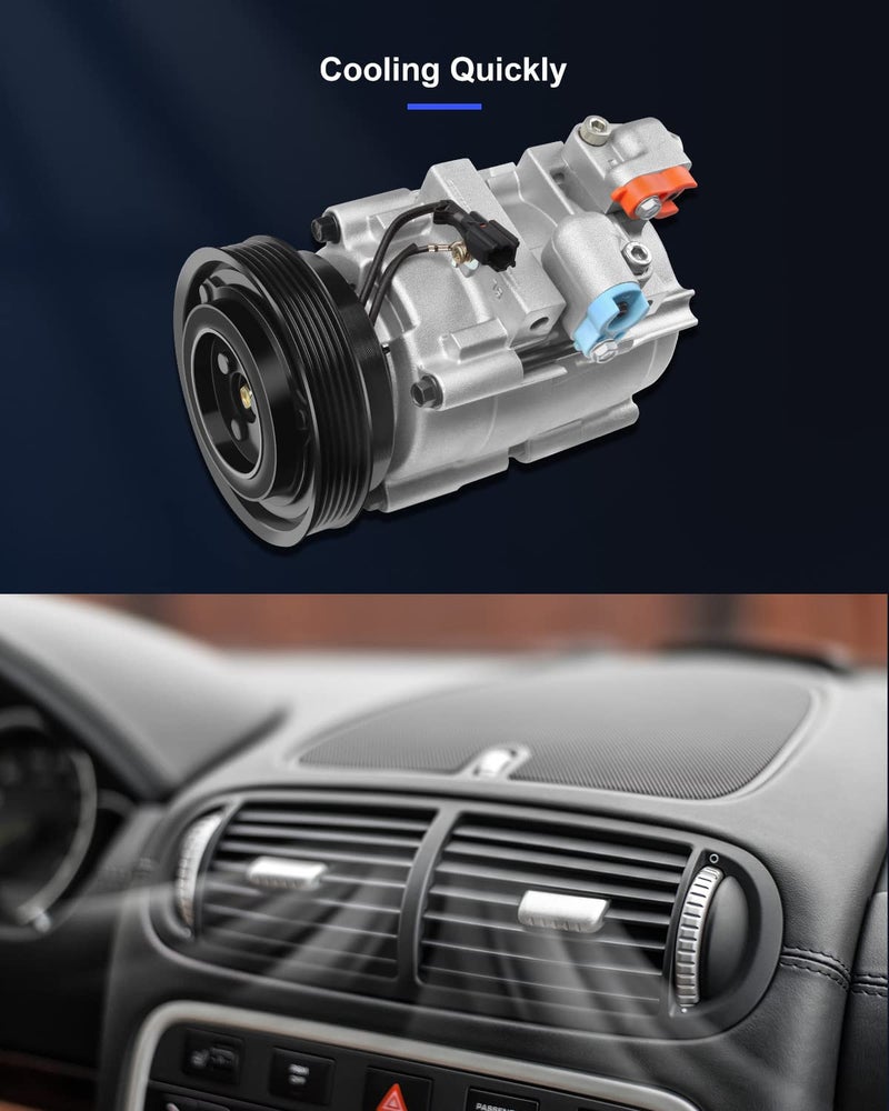 ECCPP ضاغط تكييف ECCPP 2001-2006 مناسب لهيونداي سانتا في 2.7 لتر مع قابض - Image 5