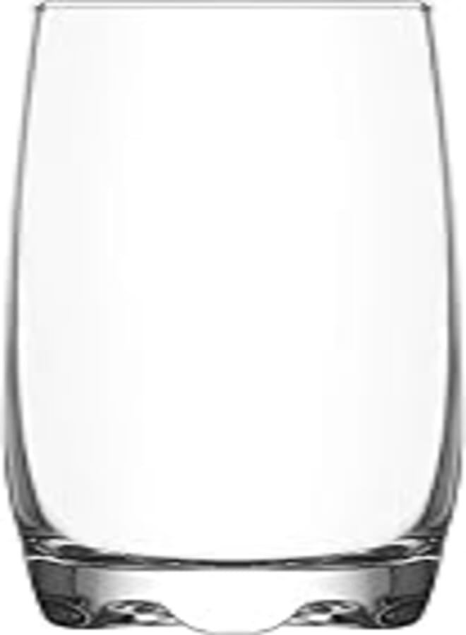 LAV ADORA Glass / 390 cc - 13.25 Oz / 6 Pcs/Elegant design, Trusted Brand, Attractive shape of Water, Sparkling Drink, Soft Drink, Smoothies, Juices, Cocktails/High Quality Materials