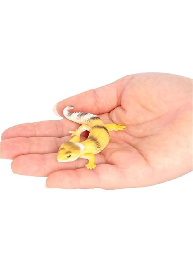 general 2pcs Simulation Gecko Miniature Animals Tablescape Decor Toys for Toddler Fake Reptile Plastic Lizard Statues Tricky Gecko Toys PVC Animal Figures Lizard Cognitive Model Toy Lizard Crawl - Image 4