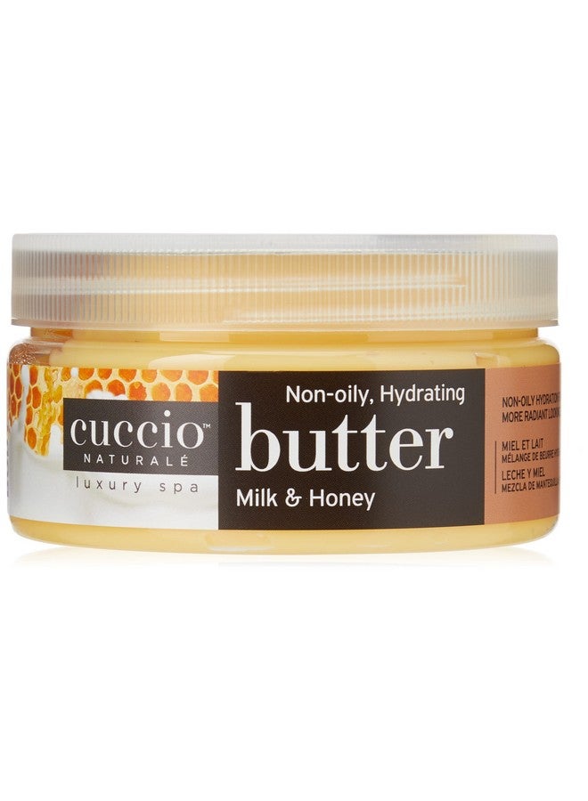 Cuccio Naturale Butter Blends - Ultra-Moisturizing, Renewing, Smoothing Scented Body Cream - Deep Hydration For Dry Skin Repair - Made With Natural Ingredients - Milk & Honey - 8 Oz - Image 1