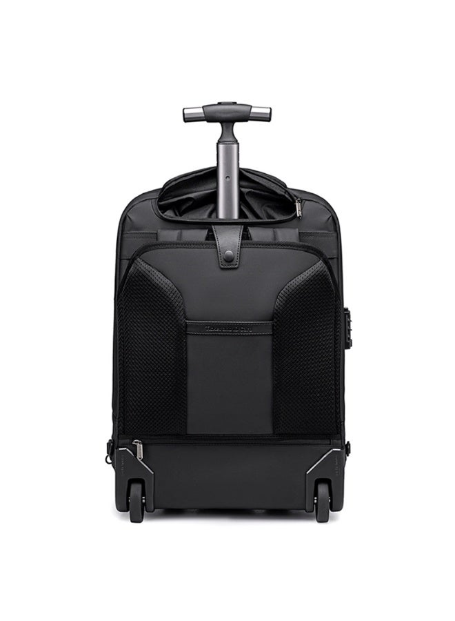 أركتيك هانتر LG00860 حقيبة ظهر اركتيك هانتر ذات العجلات رفيق سفر متعدد الاستخدامات ومتين، تتميز بمقبض قابل للسحب، وعجلات دوارة سلسة، وحجرات متعددة للكمبيوتر المحمول وأغراضك الأساسية. مثالية لرحلات العمل والتنقلات اليومية.-اسود - Image 5