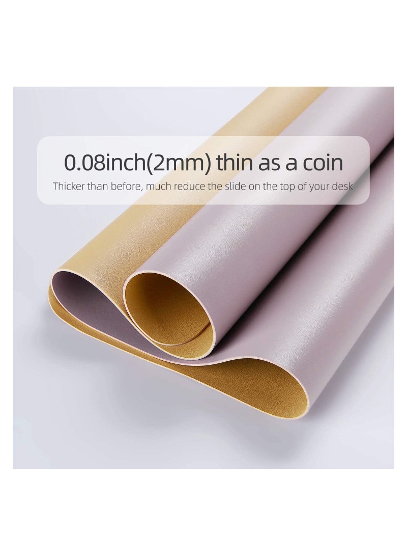 Cool Baby Multifunctional Office Desk Pad Ultra Thin Waterproof PU Leather Mouse Pad Dual Use Desk Writing Mat for Office Home 90*45 CM - Image 4