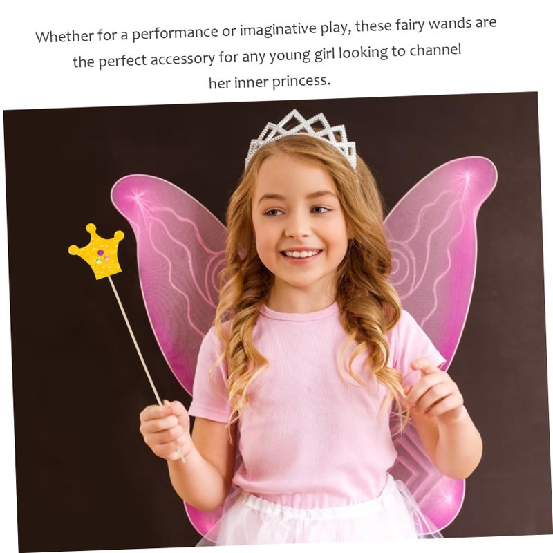 DIY Unfinished Fairy Graffiti Craft Sticks For Painting With Ribbons And Stickers - Image 5