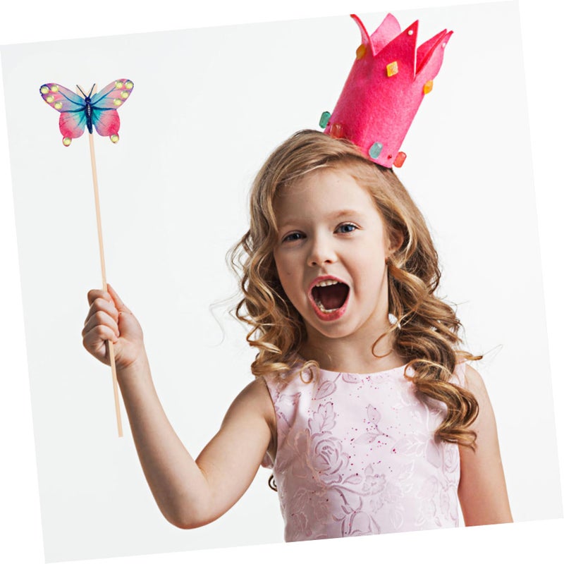 DIY Unfinished Fairy Graffiti Craft Sticks For Painting With Ribbons And Stickers - Image 3