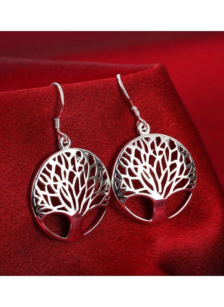 Dangle Charms - Elegant 925 Solid Silver Earrings For Women - Image 1