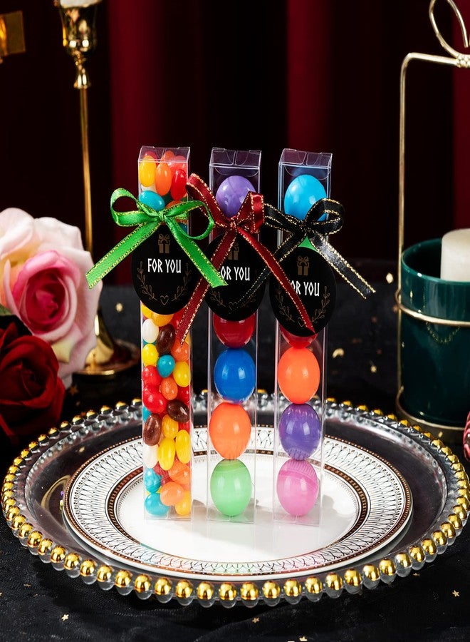 JCXPACK 100PCS Gumball Tubes Party Favor, Candy Container, Clear Boxes for 6 - Image 3