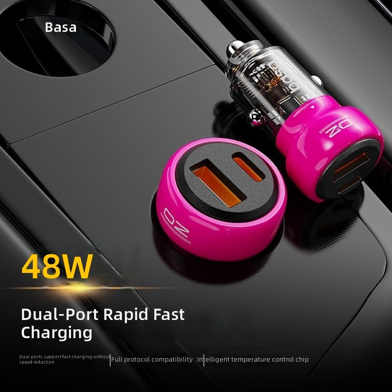 BASA Car Charger 48W Super Fast Charging, USB Adapter for Apple & Android - Image 1