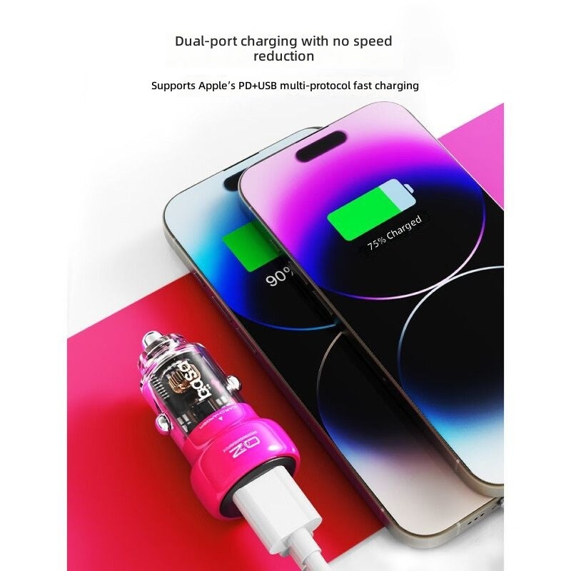 BASA Car Charger 48W Super Fast Charging, USB Adapter for Apple & Android - Image 3