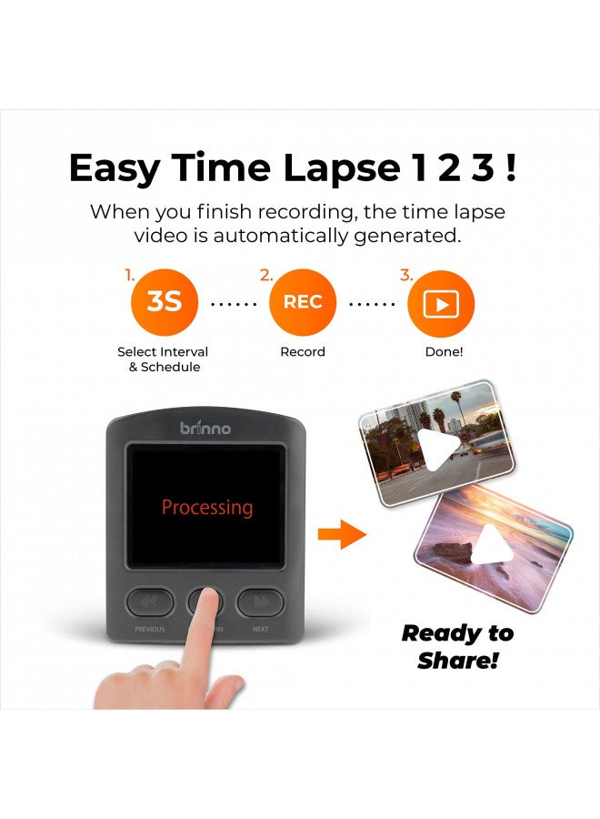 Brinno TLC2020 Time Lapse Camera & ATH1000, 99-Day Battery Life, Multiple Modes, Flexible Schedule, Easy Installation, HD 1080p, BBT2000 Pro Accessory Bundle (Camera Mount & Water/Dust-Proof Housing) - Image 2