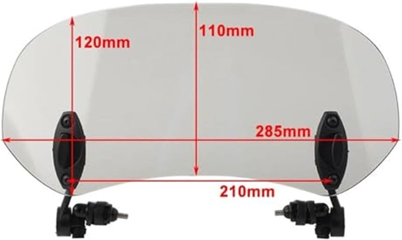 Wivplex Adjustable Clip-On Windshield Extension - Image 4