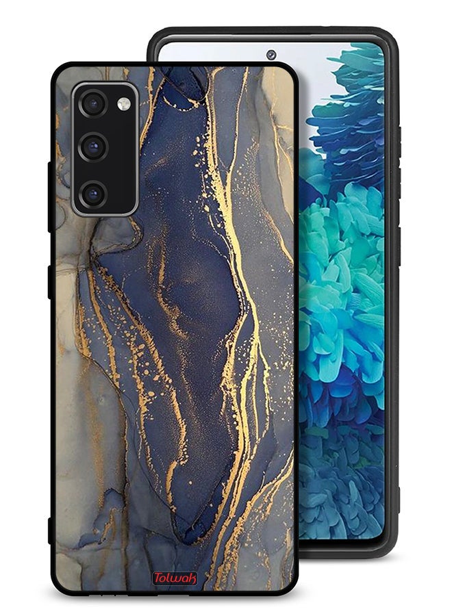 Tolwak Samsung Galaxy S20 FE Protective Case Cover Gliter Marble Pattern - Image 1