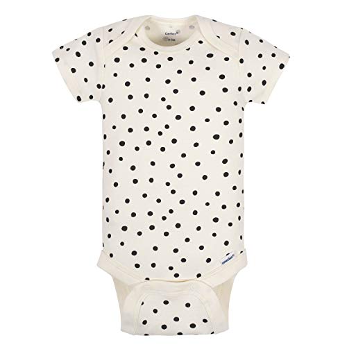 Grow by Gerber Baby Girls 5-Pack Short-Sleeve Onesies Bodysuits, Orange/Yellow/Green/Ivory, Newborn - Image 3